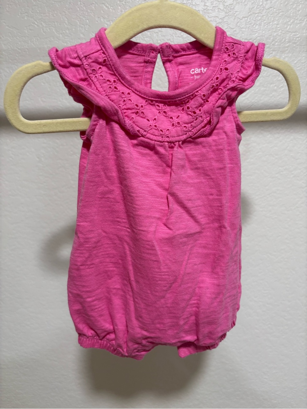 Carter’s Just One For You Pink Newborn Romper